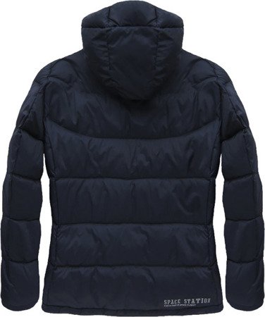 NATURAL DOWN QUILTED JACKET NAVY BLUE (5010)