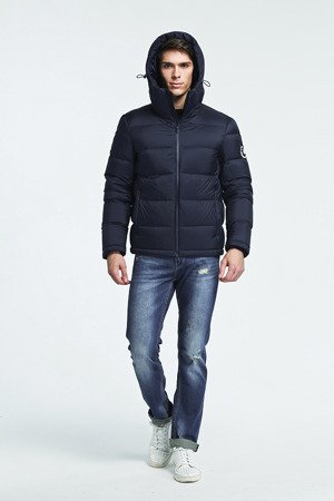 NATURAL DOWN QUILTED JACKET NAVY BLUE (5010)