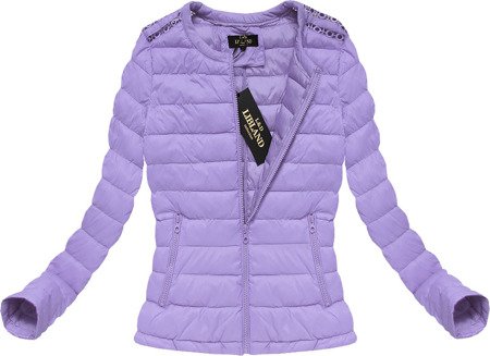 JACKET WITH OPENWORK LACE INSERTS LILAC (7185BIG)