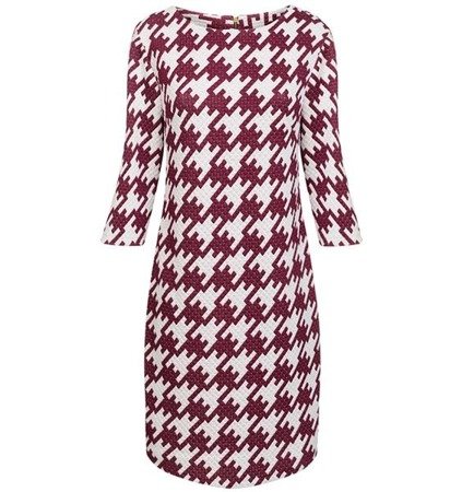 PATTERNED QUILTED DRESS WINE (S228)