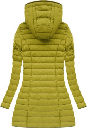 HOODED QUILTED JACKET MUSTARD (7153) 